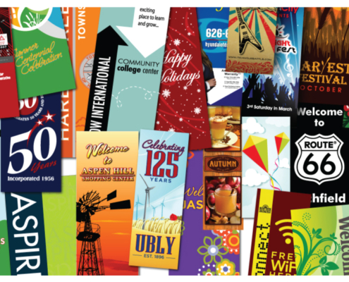 various light pole banner options