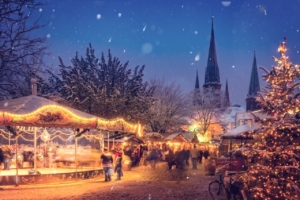 lighted winter festival