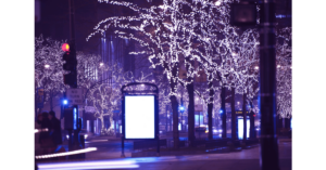 Street-Decor-Holiday-lights-on-Chicago-Street.
