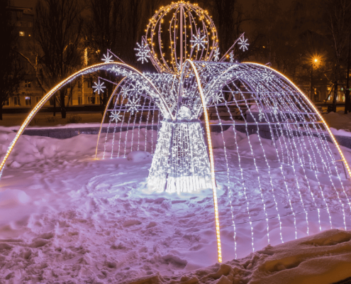 Decorations-City Park Lighted decor