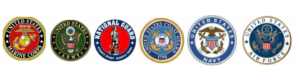 all US Military branches badges