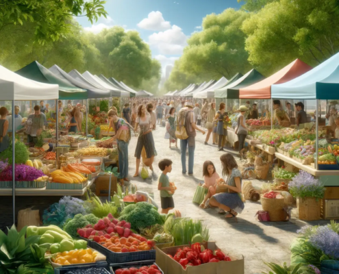 Community Farmers market Events Banners- Street Decor Inc
